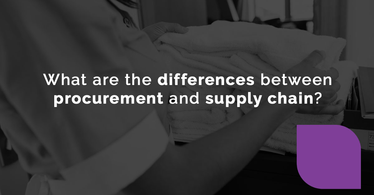 What are the differences between procurement and supply chain?