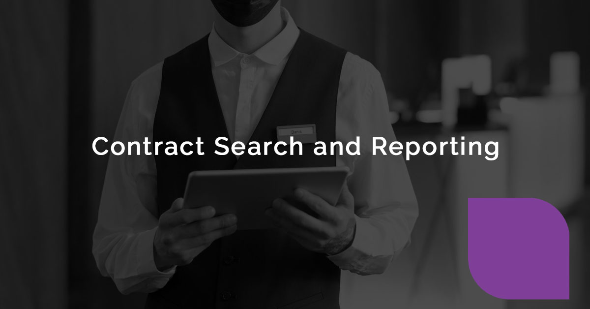 Contract Search and Reporting