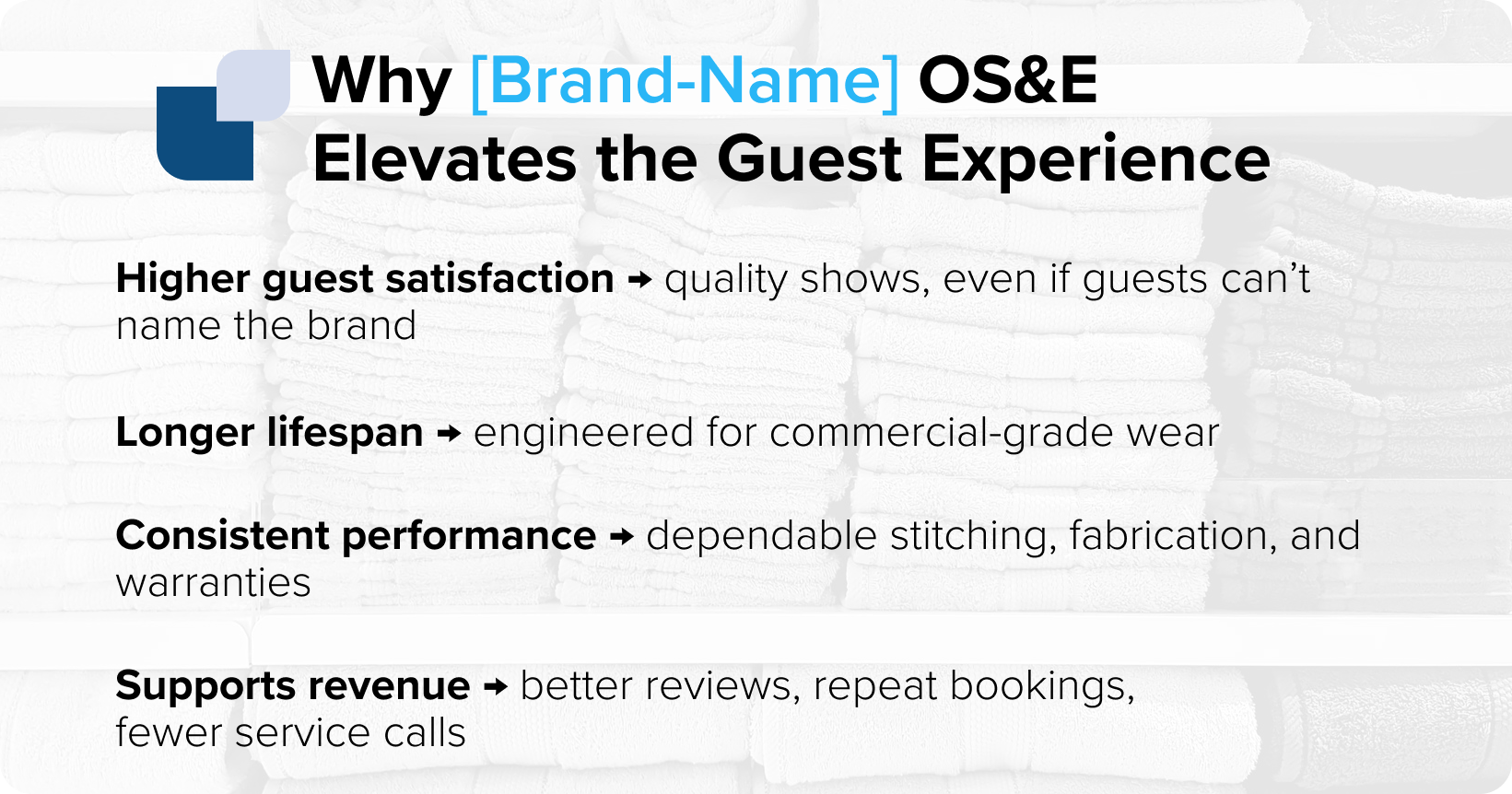Why Brand-Name OS&E Elevates the Guest Experience